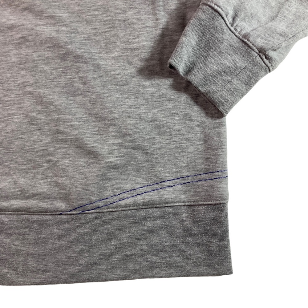 Under Armour Hoodie Womens Large Hooded Sweatshirt Gray Front Pocket Purple Logo - Picture 11 of 12